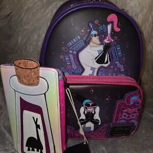 Disney Purple and Pink Villains Backpack and Wallet